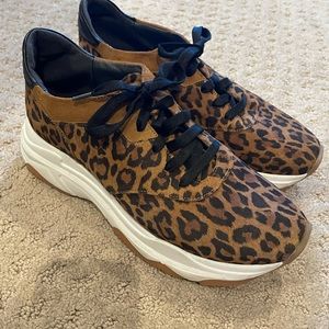 Chunky leopard sneakers